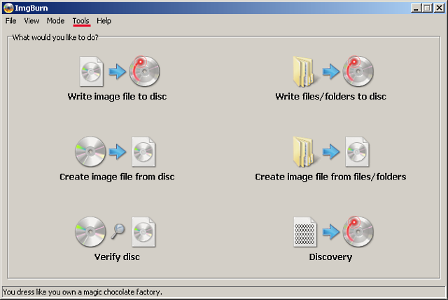 Как создать или записать образ диска (iso, img, bin)